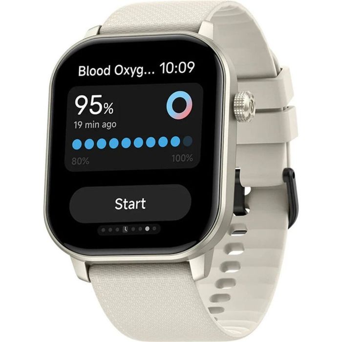 Смарт часовник Zeblaze 3 цвят бял (крем)