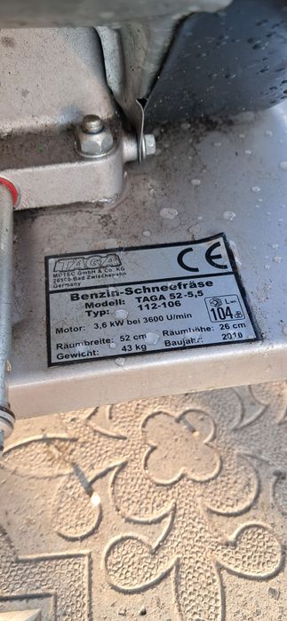 Freza zapada  pe benzina Loncin