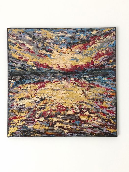 Vând Tablou abstract, pictat manual,, 40/40cm. Lichidare colecție.