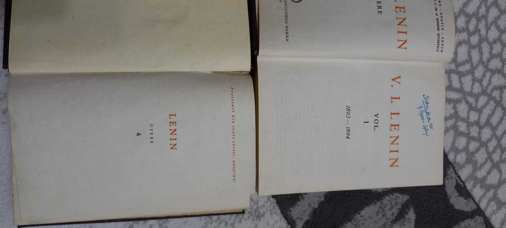 Carti Opere Lenin ,1951,vol.1si vol.4