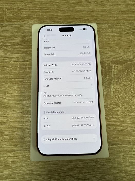 iPhone 17 Pro Max în Garantie