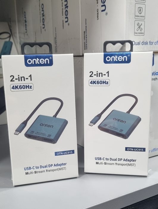 ONTEN-UC915 USB-C в Dual DP, видеопреобразователь USB-C