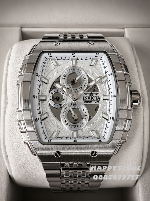 INVICTA Racing Silver Flame 47 mm, Инвикта нов мъжки часовник