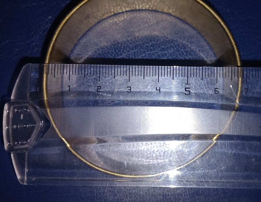 Bratara veche din alama cu sidef