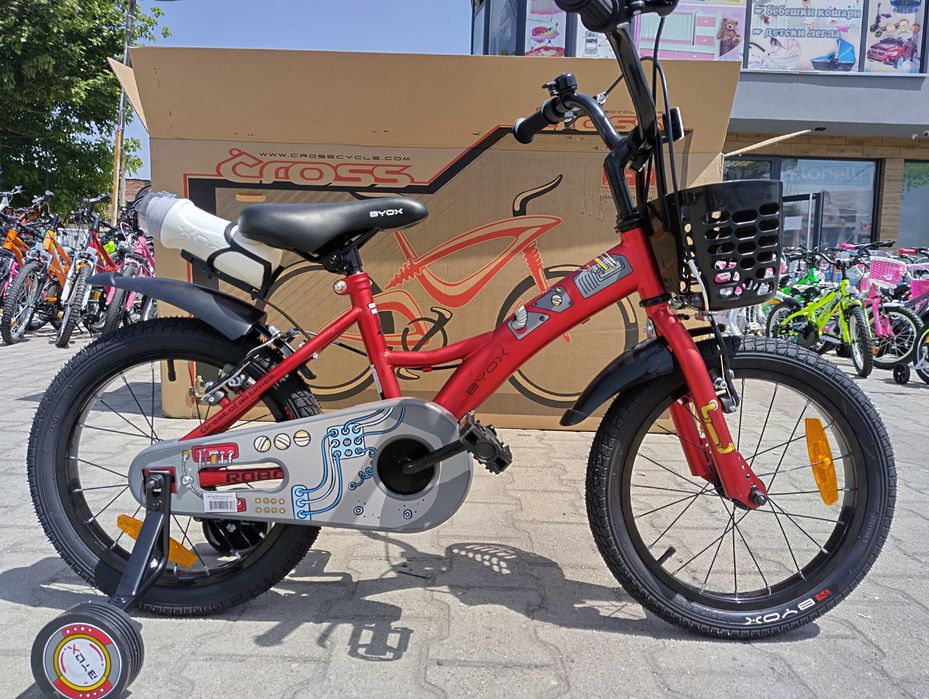 BYOX Детски велосипед 16" ROBO червен