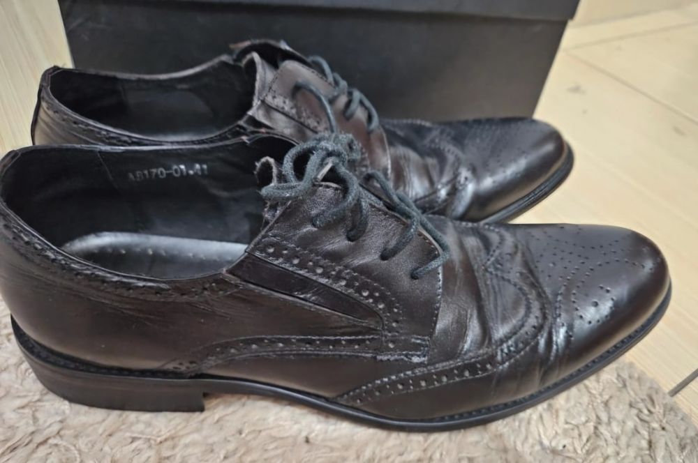 Pantofi stil Oxford piele naturala