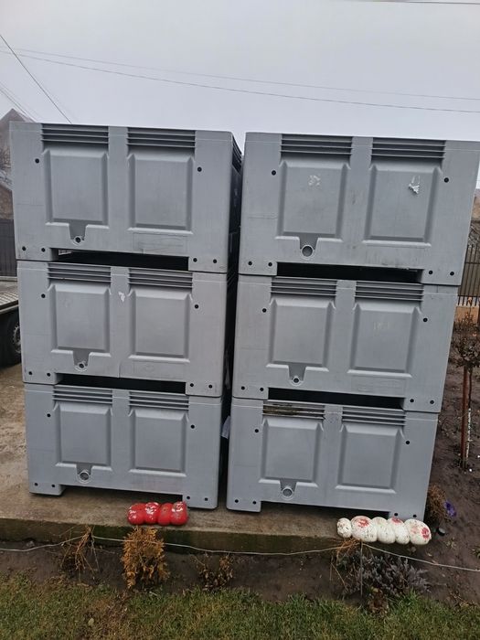 Lăzi plastic - Lăzi fructe - Boxpaleti plini - Cutii - Bazin