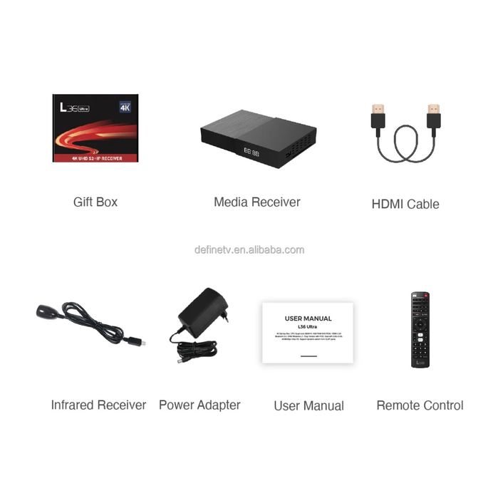 Спутниковый Тюнер Linux 4K Define L36ULTRA Conax Irdeto+Шаринг 1год