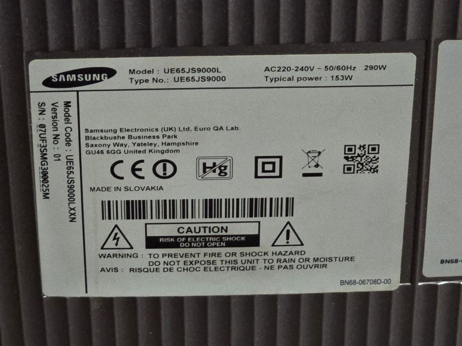 Samsung UE65JS9000 65 инча телевизор Egde LED One Connect