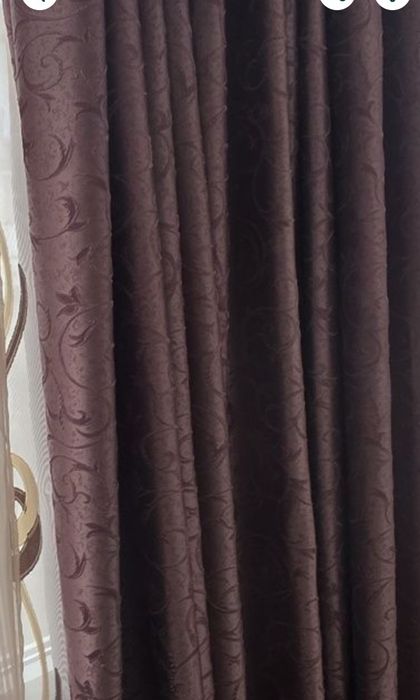 Draperii maro 3 bucăți
