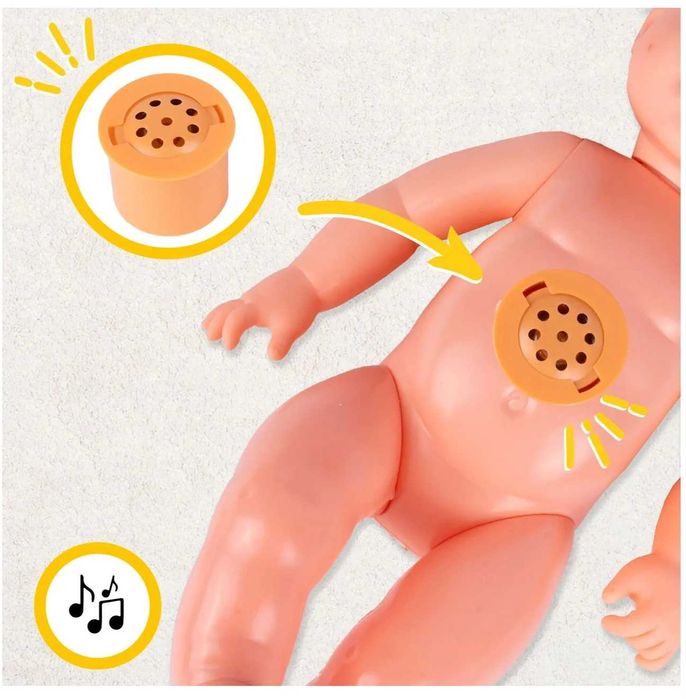 Кукла говори, пее с плюшено куче и лекарски комплект