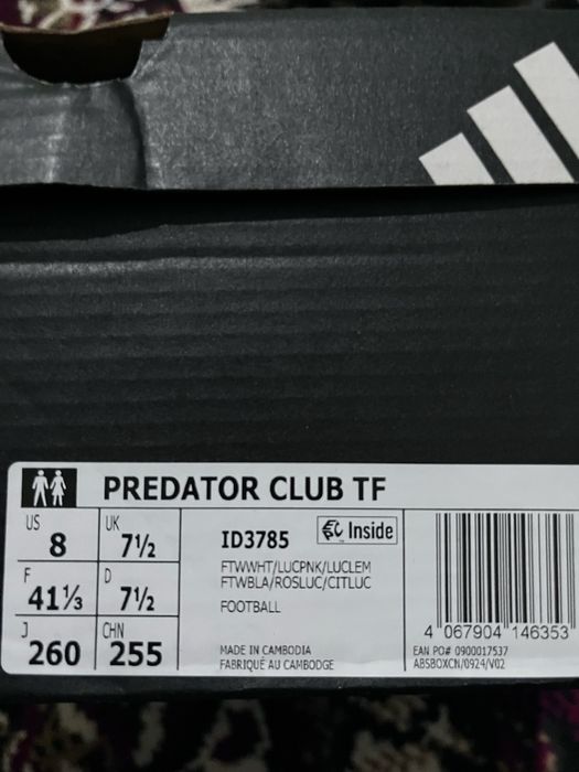 Adidas Predator Club Turf Sarakanoshka kelishamiz