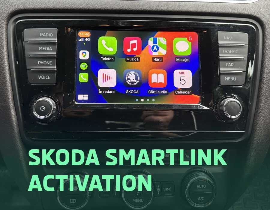 Skoda SmartLink Apple CarPlay Android Auto Octavia Kodiaq Karoq Superb