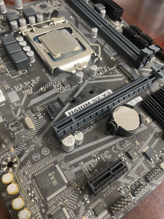 H410M+10100f мать+проц