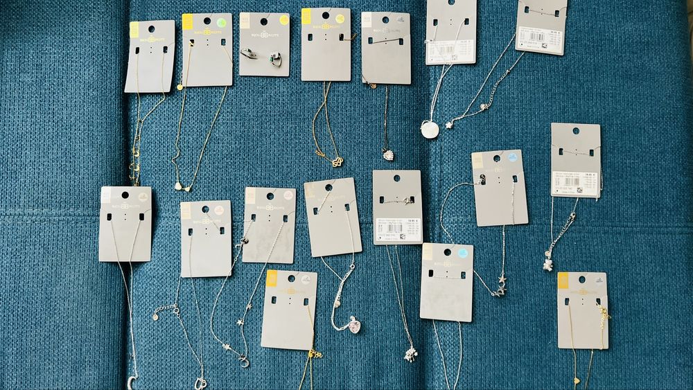 Сребърни колиета ! Нови! 925 проба сребро.50%намалени от реалната цена