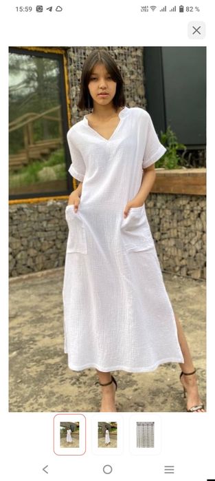 Платье из муслина