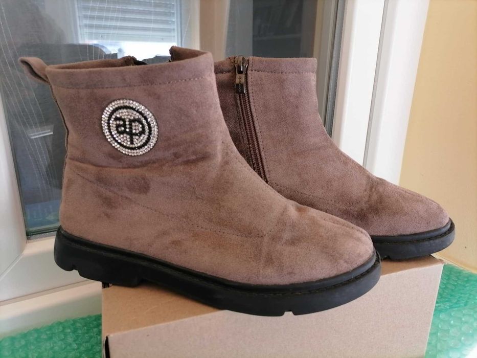 Botine catifea de primavara/toamna pentru fete
