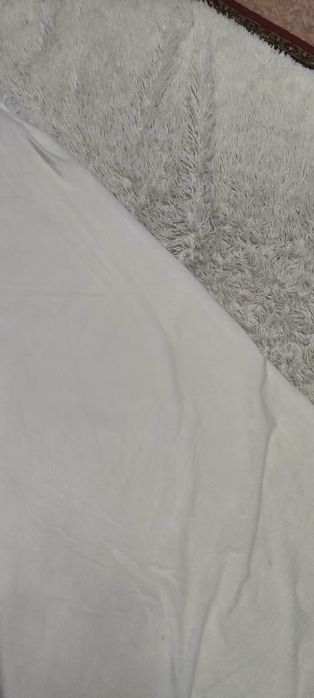 Плед травка белый