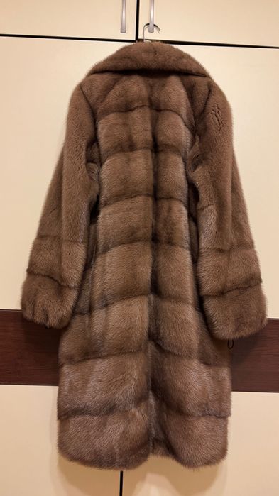 # 109 Палто от норка.Визон.Естествена кожа с косъм.