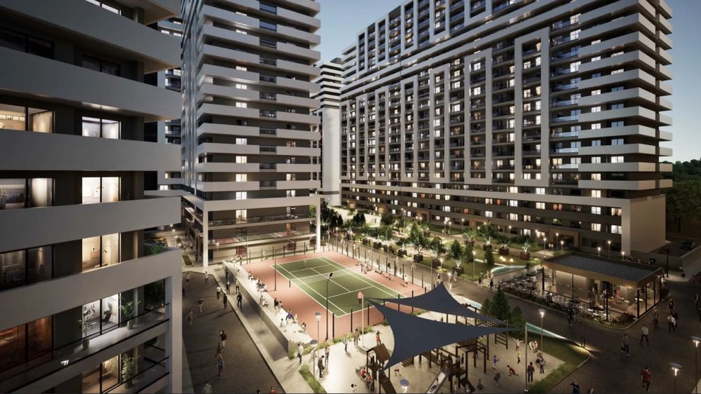 ЖК Blue Hills. Первый этап. А блок. 3х комнатная. Бадамзар.