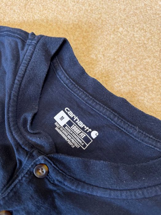 Carhartt Dearborn Loose LS Henley Shirt Very Good