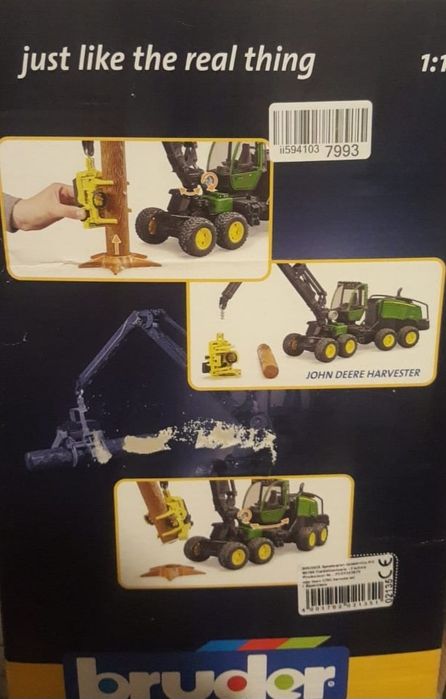 Bruder Харвестер с бревном