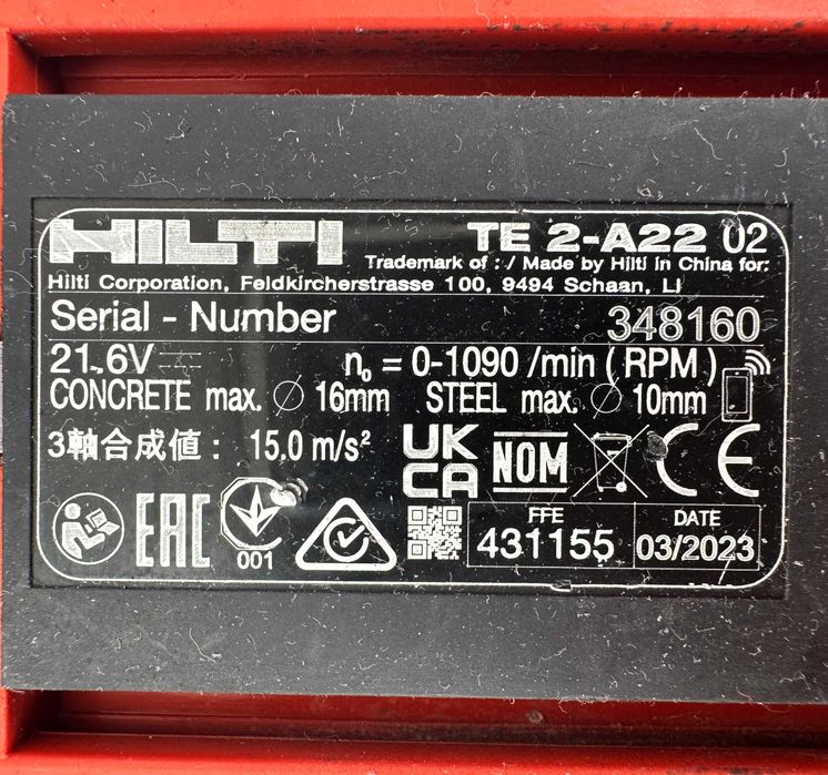 Hilti Сет - Акумулаторен ъглошлайф, перфоратор и винтоверт