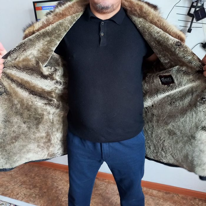 Дубленка кожаный