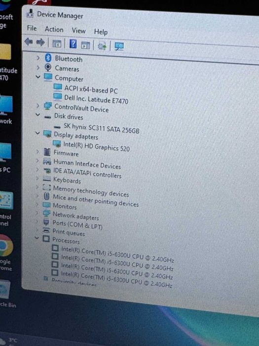 Dell Latitude E7470 отличен I5-6300U/8RAM/256SSD/Intel HD Graphics 520