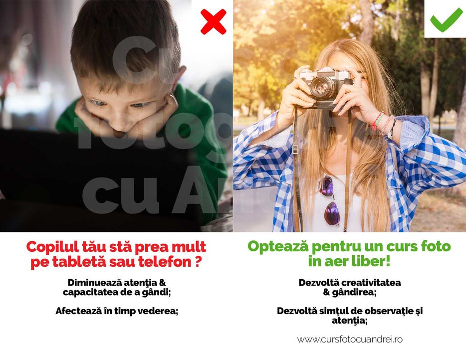 Curs foto pentru copii in Bucuresti