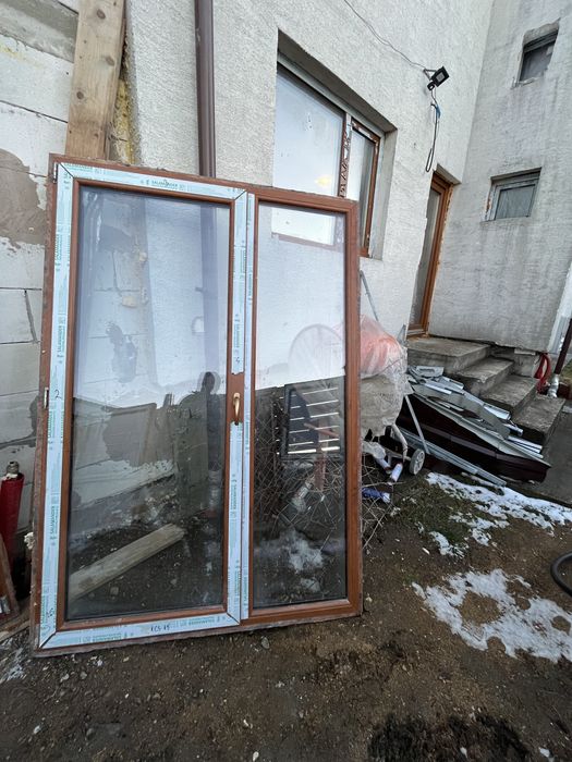 Geamuri termopane Salamander, 76 mm, culoare stejar auriu