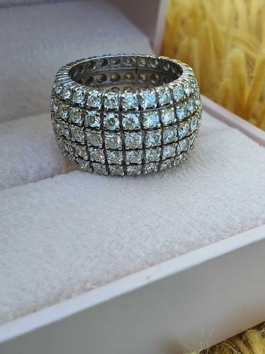 Inel Aur 18 kt cu Diamante naturale 5.5 ct