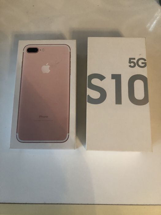 Cutii iPhone 7 pus 128 gb.Samsung S10 5G 256 gb.