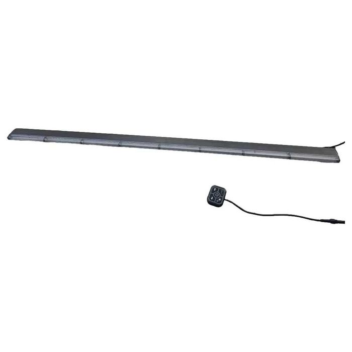 Proiector LED stroboscopic 12-24V, 40W,125 cm, galben, cu telecomandă