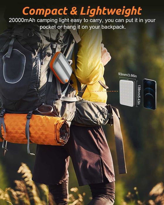 Eventek LED къмпинг фенер Преносим Power Bank