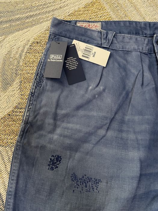 POLO Ralph Lauren : Straight Fit Distressed Twill Trouser - НОВИ