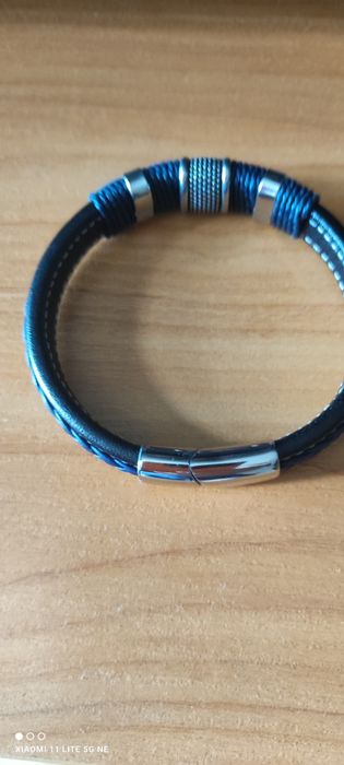 Мъжка кожена гривна - отлично качество!!!