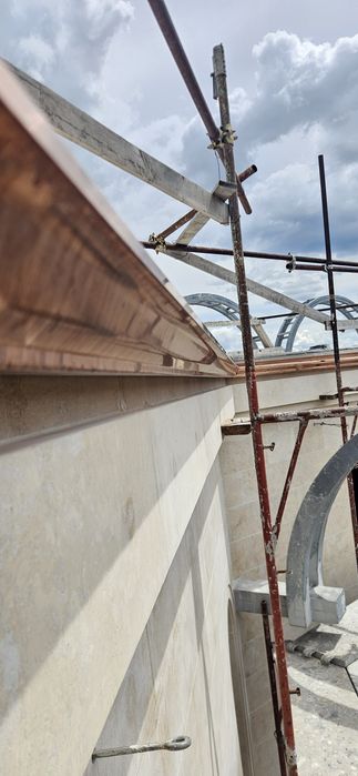 Jgheaburi din aluminiu sau cupru fara imbinari, burlane dreptunghiulare, diferite dimensiuni