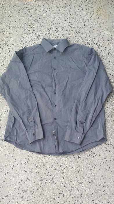 Оригинална памучна риза Calvin Klein Regular Fit (размер L)