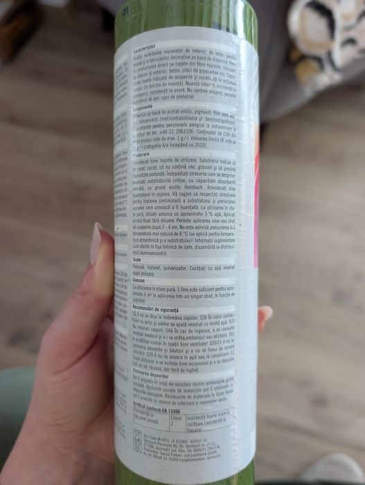 Vopsea verde Hornbach 750 ml nou