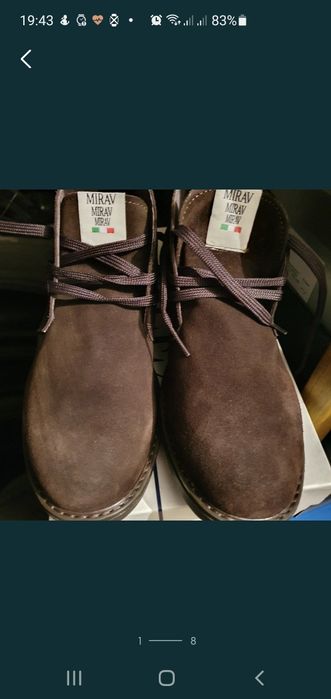 Ghete piele naturala întoarsă barbati