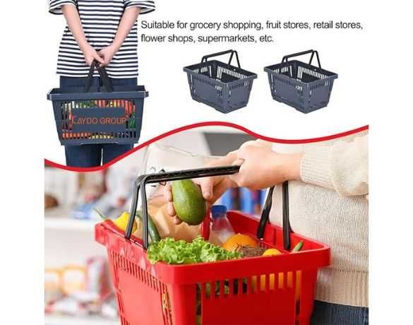 ПРОМО!Кошница за пазаруване - червена 22л, търговско оборудване!