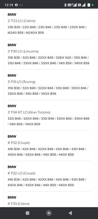 Pompa benzina BMW F36 F33 F32 F31 F30 F23 F22 F21 F20 7433066