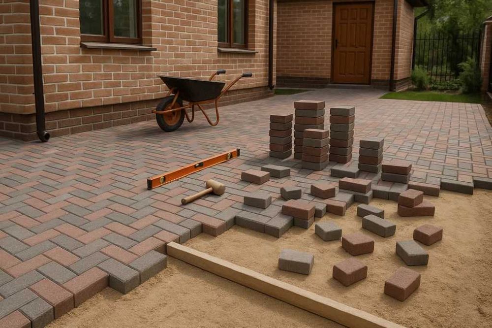 Укладка брусчатки