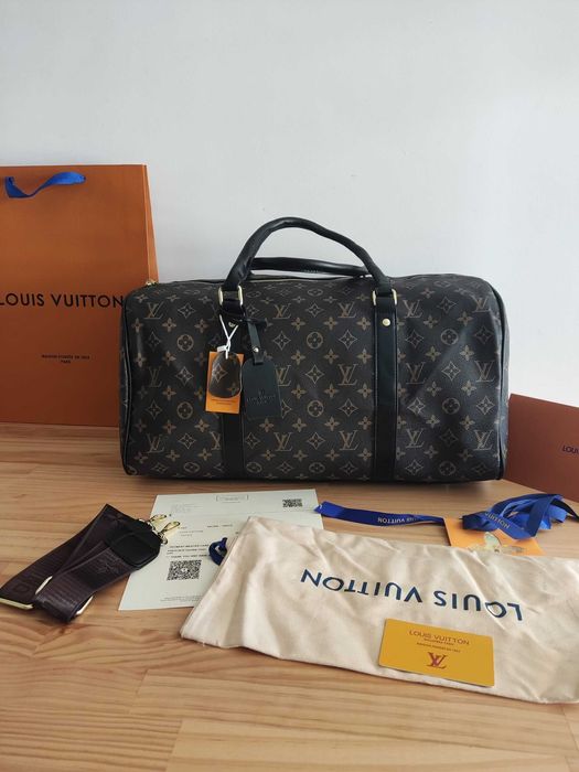 In stoc voiaj, geanta sport piele Louis Vuitton 1109.9