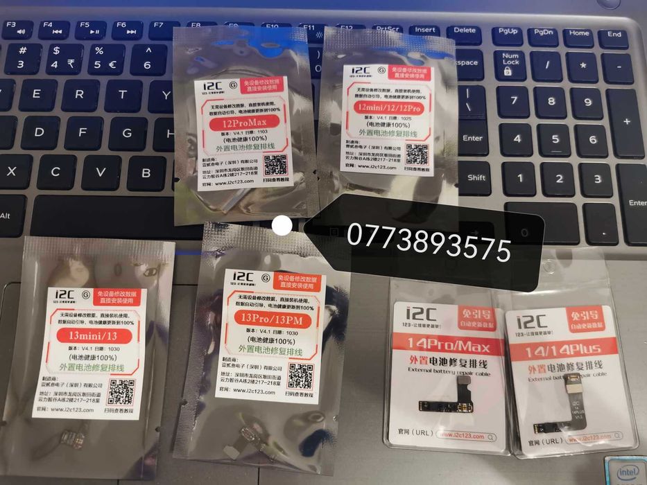 Tag on flex JCID JC V1SE BATERIE Iphone 12 13 14 Mini Plus Pro Max