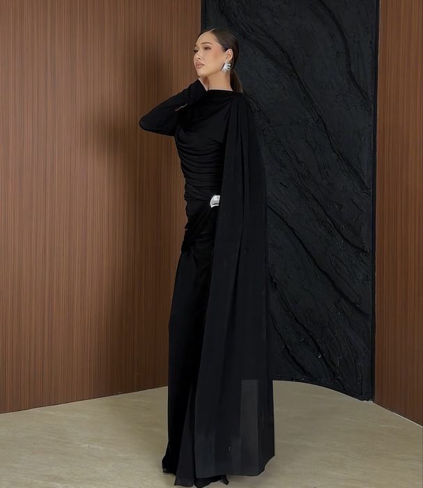 Черное элегантное платье