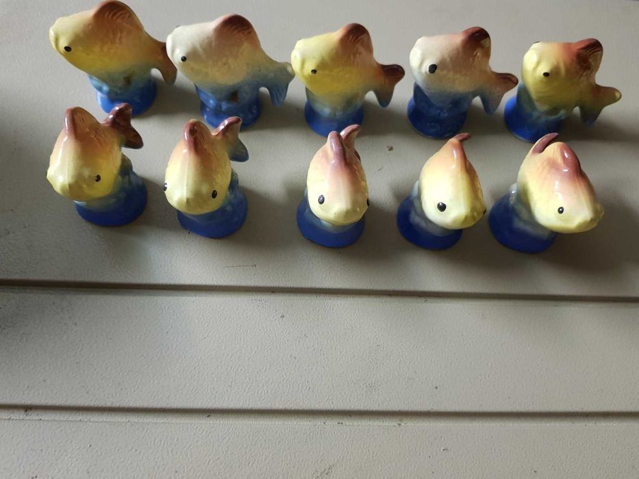 стари порцеланови рибки 10 бр 10 лв.