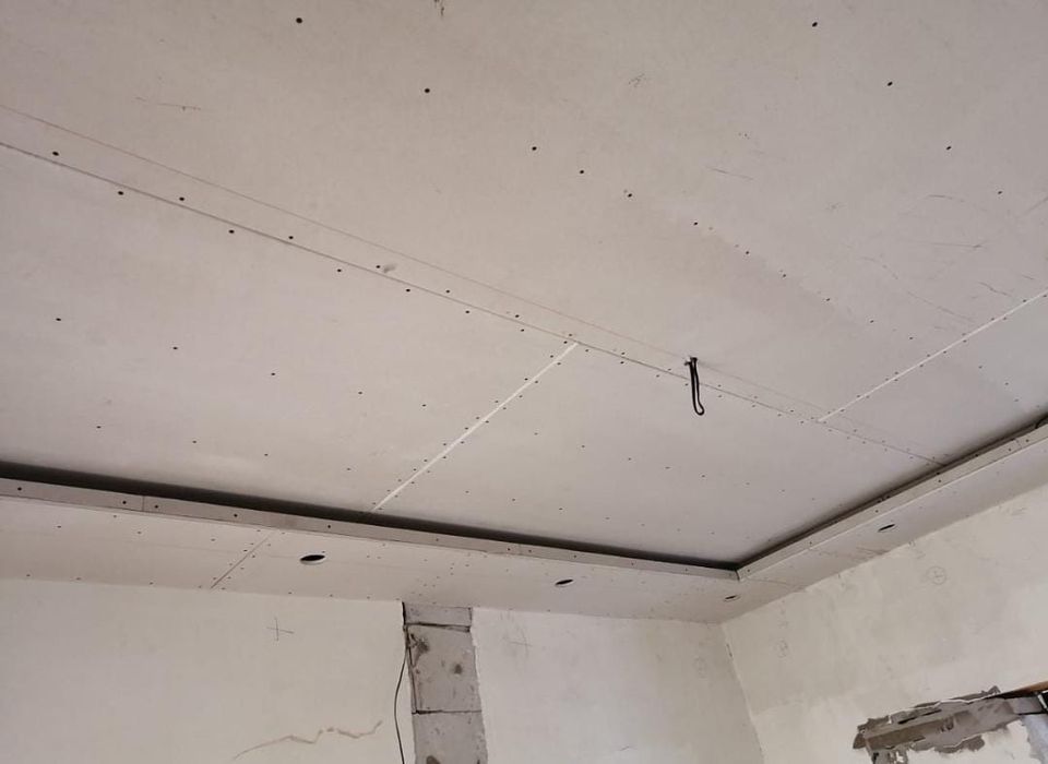 Гипсокартонщик. гипсокартонные работы. Установка бамбуковых панелей