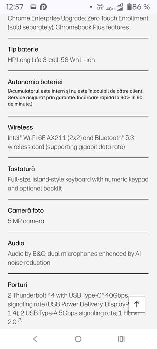 HP Elite Chromebook C640 G3 13.3" nou sigilat